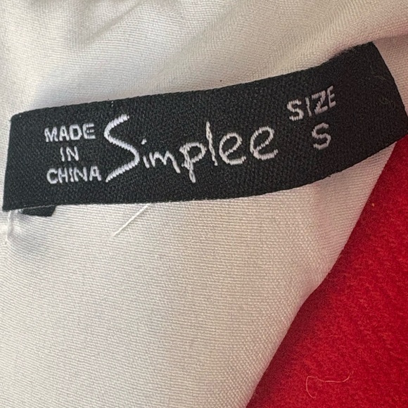 MJ-002 Simplee white Dress size S - Picture 2 of 10